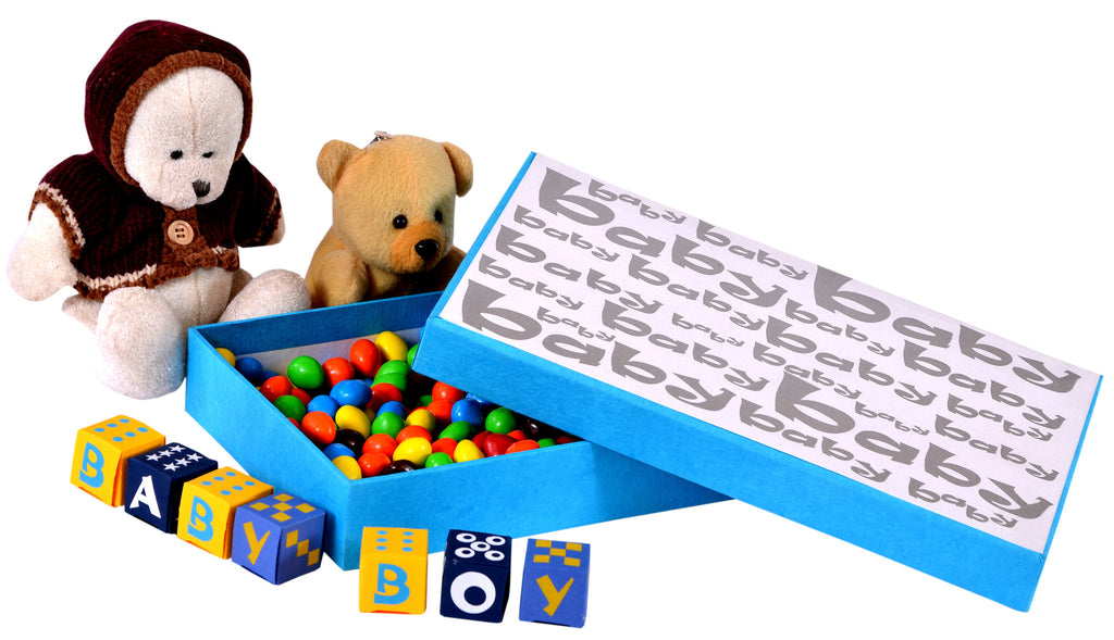 Handmade, multipurpose box, rich blue handmade sheet, customized printing.