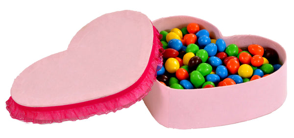 Handmade, heart shaped, chocolate box, pink handmade sheet. ,  - Pentagon Crafts, Pentagon Crafts
 - 2
